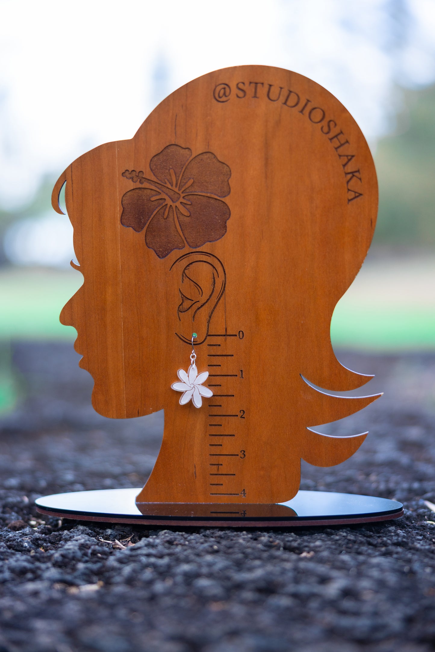 Acrylic Tiare Earrings