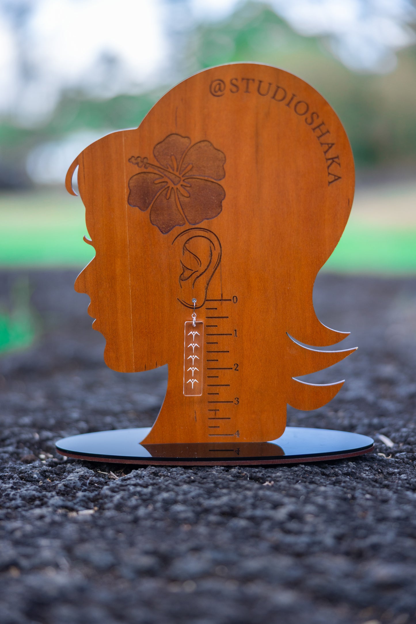 Acrylic Iwa Earrings