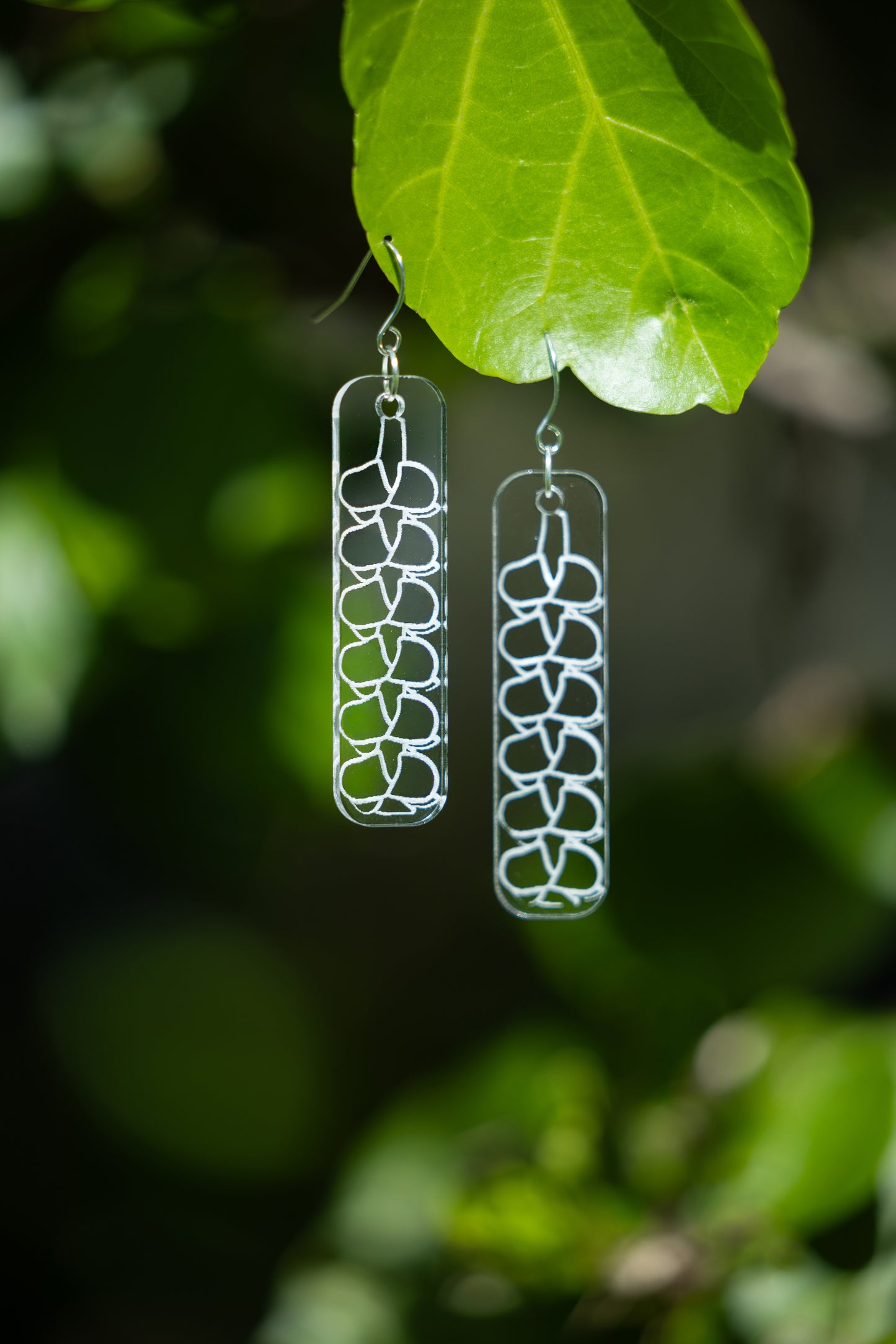 Acrylic Puakenikeni Earrings